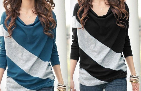 Blusa Manga Comprida Frouxa